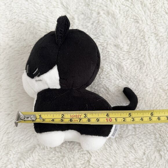 Bellzi Tuxedo Cat Plush Toy Black White Kitten Cute Stuffed Animal 10” Toy - Picture 5 of 5